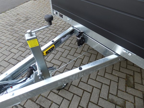 Saris Tandem-Heckkipper K1 306 184 3500 2 E mit E- und Handpumpe, Black-Edition, 3,5t zGG, 306x184x30cm