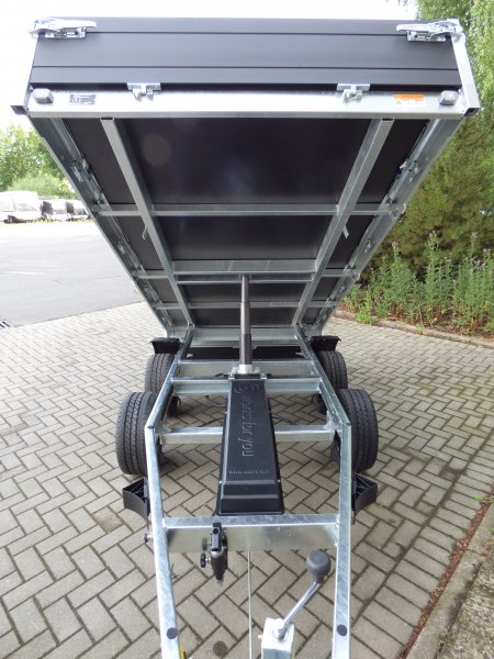 Saris Tandem-Heckkipper K1 306 184 3500 2 E mit E- und Handpumpe, Black-Edition, 3,5t zGG, 306x184x30cm
