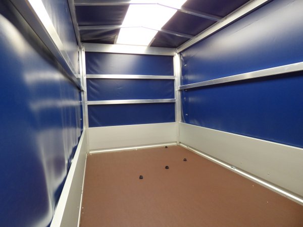 Humbaur HA 153015 mit Hochplane 140cm Ladehhe in dunkelblau,  1500kg, Lademae 303x150x140cm