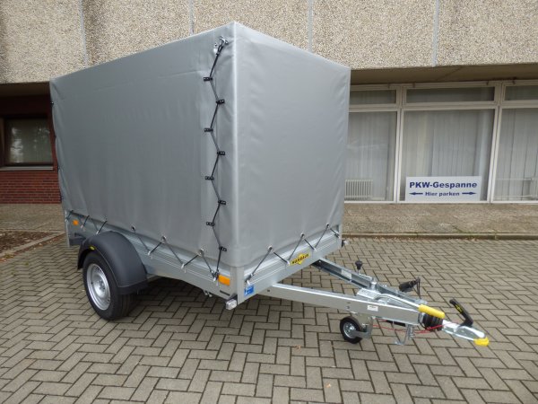 Humbaur HA 132513 mit Hochplane 150cm Ladehhe in silber