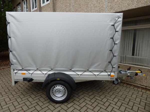 Humbaur HA 132513 mit Hochplane 150cm Ladehhe in silber