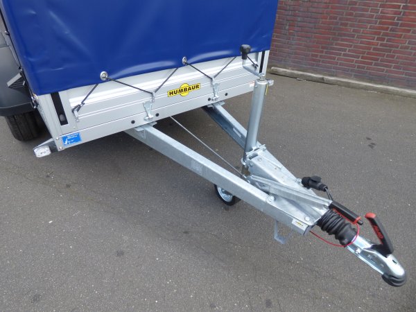 Humbaur HA 203015 gebremst, Tandem, KRGER ProfiLine Hochplane in dunkelblau, 2000kg, 303x151x160cm, Sonderpreis weil Ausstellungsstck