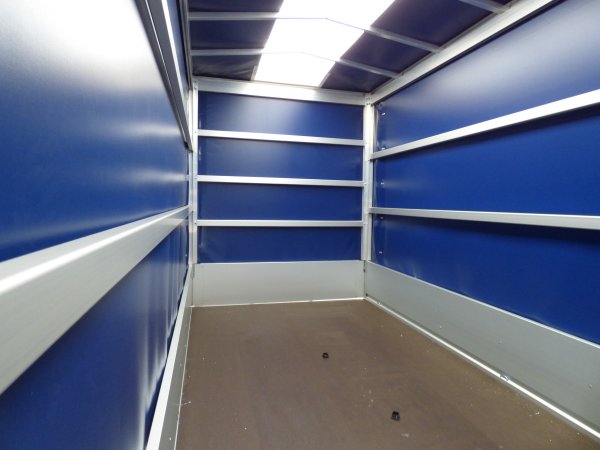 Humbaur HA 203015 gebremst, Tandem, KRGER ProfiLine Hochplane in dunkelblau, 2000kg, 303x151x160cm, Sonderpreis weil Ausstellungsstck