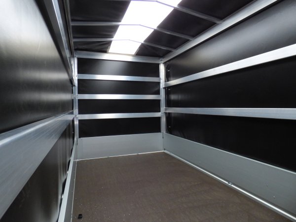 Humbaur HA 253015 gebremst, Tandem, KRGER ProfiLine Hochplane in schwarz, 2500kg, 303x151x170cm
