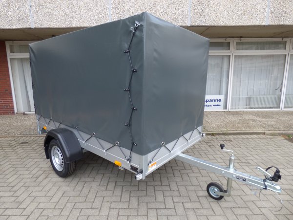 Saris McAlu MP 255 133 750 1 mit KRGER Hochplane in schwarz, 750KG zGG 255x133x140cm