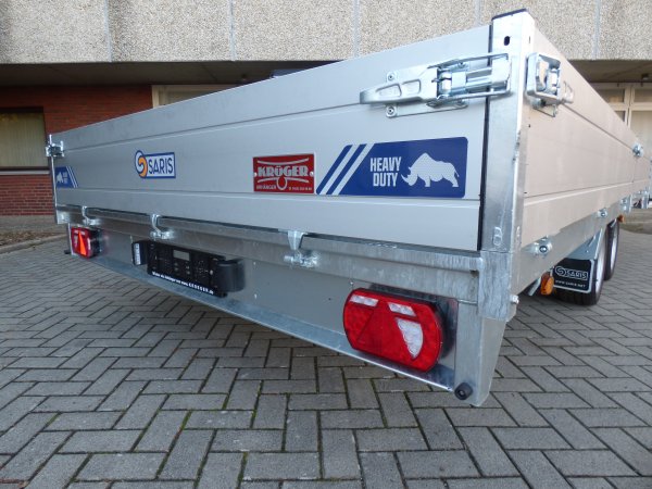 Saris Hochlader PL 506 224 3500 2 HD, Heavy Duty, 3,5t zGG 506x224x35cm, Blattfederfahrwerk, Rampen in  Rampenschubladen