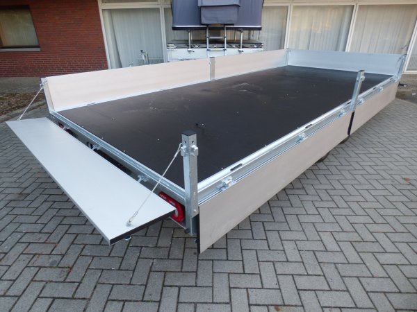 Saris Hochlader PL 506 224 3500 2 HD, Heavy Duty, 3,5t zGG 506x224x35cm, Blattfederfahrwerk, Rampen in  Rampenschubladen