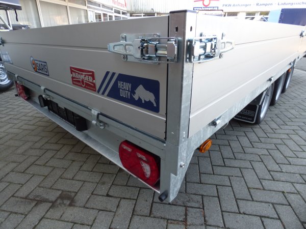 Saris Hochlader PL 506 204 3500 3 HD, Heavy Duty mit Tridemachse, 3,5t zGG 506x204x35cm, Rampenschubladen