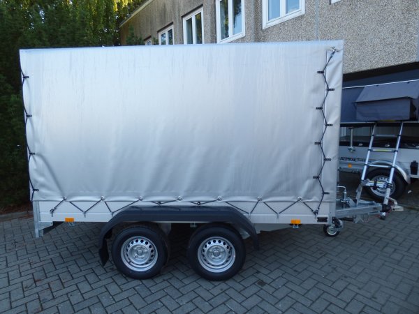 Saris McAlu PRO MP 305 153 2000 gebremst, Tandem, KR�GER ProfiLine Hochplane in silber, 2000kg, 305x153x180cm