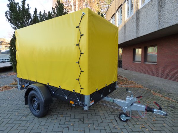 * Saris MP 255 133 1350 1 Black Edition, 1350KG zGG, 255x133x160cm mit KR�GER ProfiLine Hochplane in gelb