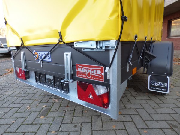 * Saris MP 255 133 1350 1 Black Edition, 1350KG zGG, 255x133x160cm mit KR�GER ProfiLine Hochplane in gelb