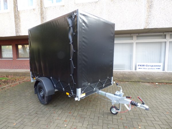 * Saris MP 255 133 1350 1, silber, 1350KG zGG, 255x133x170cm mit KR�GER ProfiLine Hochplane in schwarz oder grau