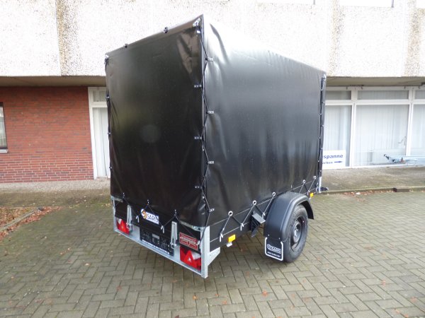 * Saris MP 255 133 1350 1, silber, 1350KG zGG, 255x133x170cm mit KR�GER ProfiLine Hochplane in schwarz oder grau