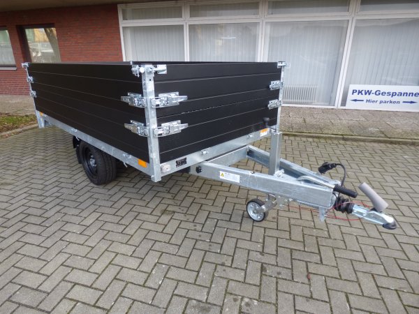 * Saris Heckkipper K1 276 150 1500 1 mit E-Pumpe und Aufsatzbordw�nden, Black-Edition, 1,5t zGG, Ladema�e 276x150x60cm