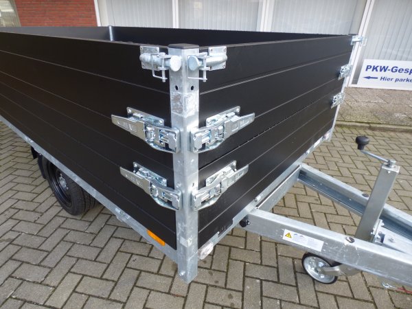 * Saris Heckkipper K1 276 150 1500 1 mit E-Pumpe und Aufsatzbordw�nden, Black-Edition, 1,5t zGG, Ladema�e 276x150x60cm