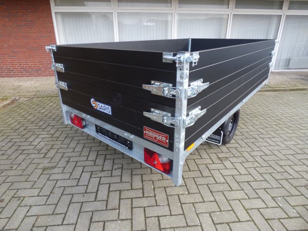 * Saris Heckkipper K1 276 150 1500 1 mit E-Pumpe und Aufsatzbordw�nden, Black-Edition, 1,5t zGG, Ladema�e 276x150x60cm