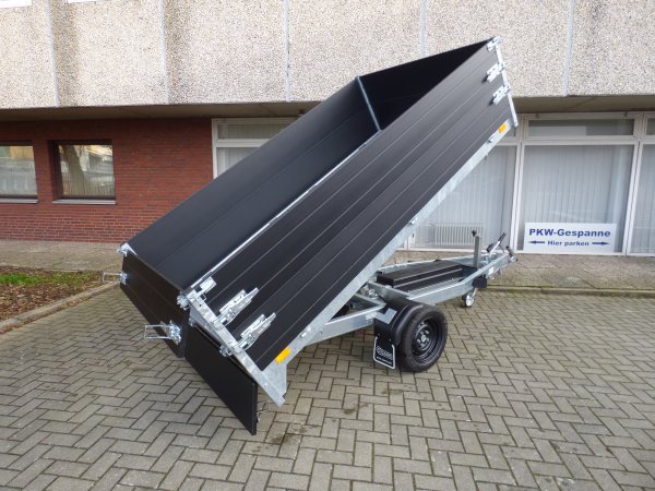 * Saris Heckkipper K1 276 150 1500 1 mit E-Pumpe und Aufsatzbordw�nden, Black-Edition, 1,5t zGG, Ladema�e 276x150x60cm