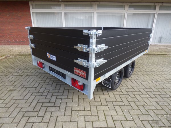 Saris Hochlader / berlader PL 276 170 2700 2 Black Edition mit Aufsatzbordwnden 2,7t zGG 276x170x35cm