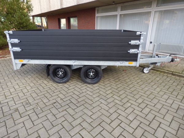Saris Hochlader / berlader PL 276 170 2700 2 Black Edition mit Aufsatzbordwnden 2,7t zGG 276x170x35cm