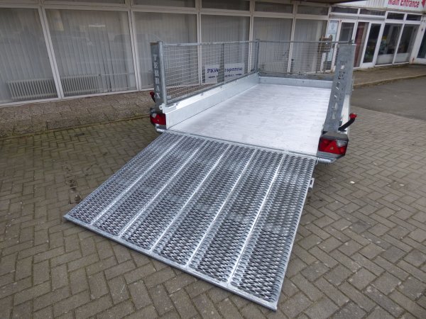 Hulco Terrax-2 3500.394x180 Baumaschinenanhnger mit Gitteraufsatz, 3500KG zGG, 394x180x97cm