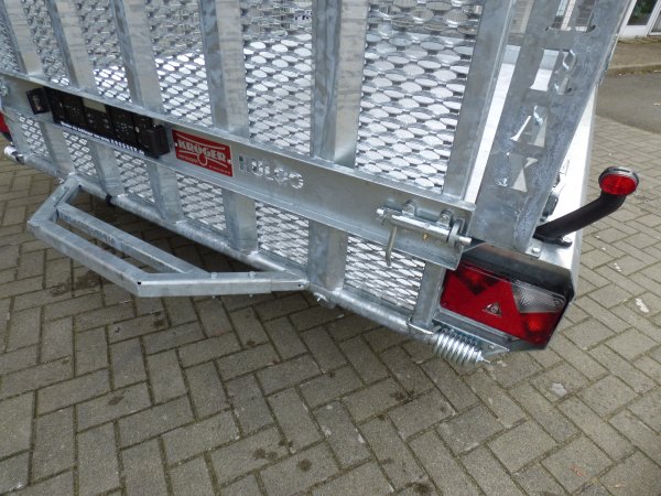 Hulco Terrax-2 3500.394x180 Baumaschinenanhnger mit Gitteraufsatz, 3500KG zGG, 394x180x97cm