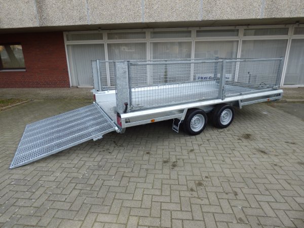 Hulco Terrax-2 3500.394x180 Baumaschinenanhnger mit Gitteraufsatz, 3500KG zGG, 394x180x97cm