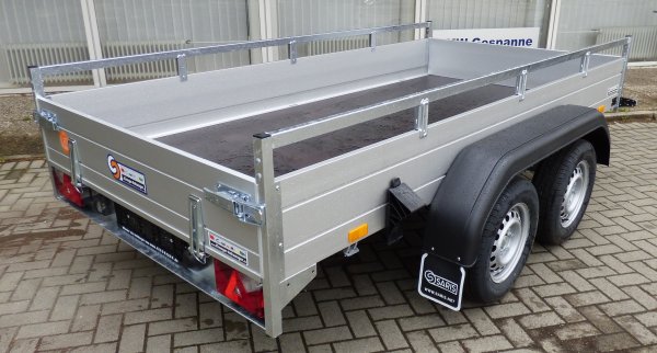 Saris MP 305 153 2700 2 mit Bugklappe, Alubordwnde, 2700KG zGG, 305x153x43cm