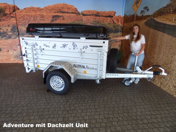 Anhnger Alutrail Adventure inkl. Hartschalen Dachzelt Outback Unit mit Tour-Ausstattungspaket