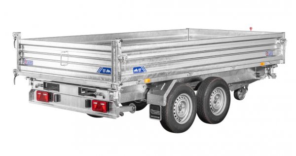 * Saris Heavy Duty Dreiseitenkipper K3 360 176 3500 2 HDS E, Stahlw�nde 40cm, Stahlboden, 14 Zoll R�der , 3500kg z GG, Ladema�e 360x176 x 40cm