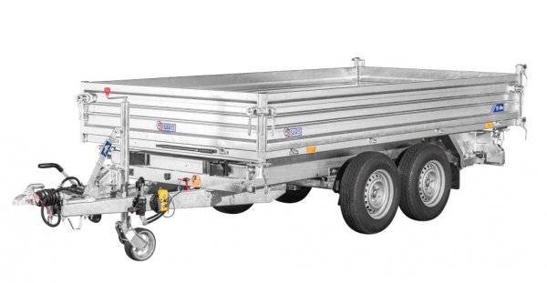 * Saris Heavy Duty Dreiseitenkipper K3 360 176 3500 2 HDS E, Stahlw�nde 40cm, Stahlboden, 14 Zoll R�der , 3500kg z GG, Ladema�e 360x176 x 40cm