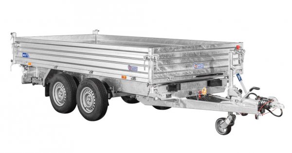 * Saris Heavy Duty Dreiseitenkipper K3 360 176 3500 2 HDS E, Stahlw�nde 40cm, Stahlboden, 14 Zoll R�der , 3500kg z GG, Ladema�e 360x176 x 40cm