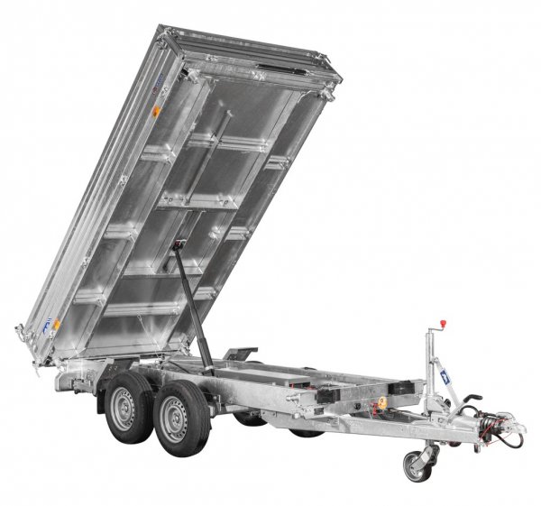 * Saris Heavy Duty Dreiseitenkipper K3 360 176 3500 2 HDS E, Stahlw�nde 40cm, Stahlboden, 14 Zoll R�der , 3500kg z GG, Ladema�e 360x176 x 40cm