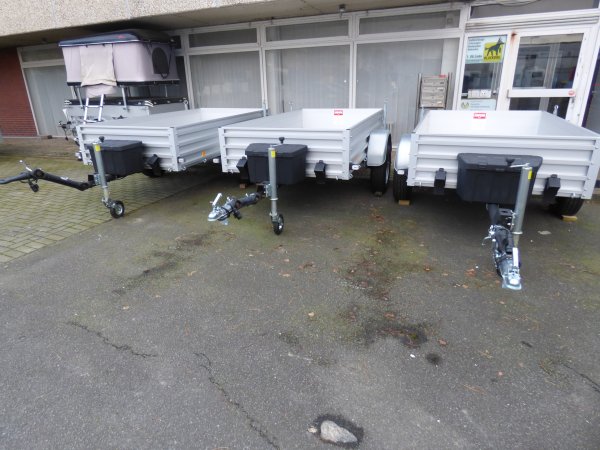 Deckelanhnger fr den Bau- o. Offroadeinsatz: Alutrail 75 RD 22.14, Ladema 216x135x69cm, Heavy Duty Anhnger mit 750kg zGG aber  verbauten 1400kg Komponenten inkl. hhenverstellbarer Zugeinrichtung, Tempo 100