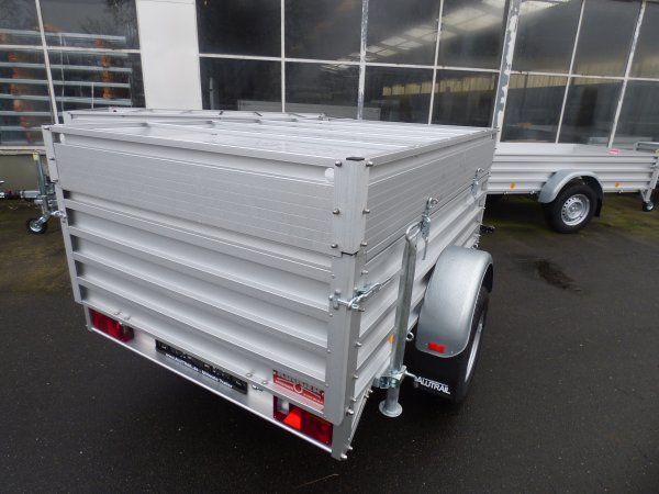 Deckelanhnger fr den Bau- o. Offroadeinsatz: Alutrail 75 RD 22.14, Ladema 216x135x69cm, Heavy Duty Anhnger mit 750kg zGG aber  verbauten 1400kg Komponenten inkl. hhenverstellbarer Zugeinrichtung, Tempo 100