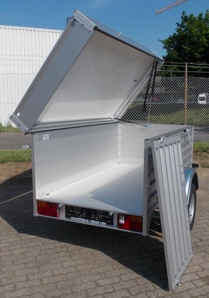 Deckelanhnger fr den Bau- o. Offroadeinsatz: Alutrail 75 RD 22.14, Ladema 216x135x69cm, Heavy Duty Anhnger mit 750kg zGG aber  verbauten 1400kg Komponenten inkl. hhenverstellbarer Zugeinrichtung, Tempo 100