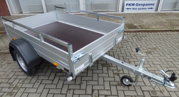 Saris MP 205 113 750 1 mit Bugklappe, Alubordwnde, 750KG zGG, 205x113x43cm