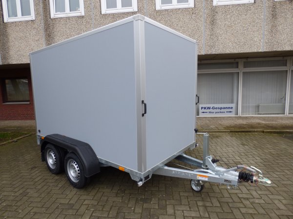 Saris GO 306 154 180 2000 2, Kofferanhnger hellgrau, 2000KG zGG, 306x154x180cm, hinten mit Doppeltr