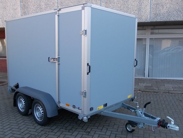 * Saris GO 306 154 180 2700 2, Kofferanh�nger hellgrau, 2700KG zGG, Ladema�e 306x154x180cm mit Rampe
