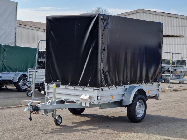 Alutrail 14 B 26.14 , 1400KG zGG, Tempo 100, 263x135x170cm, Alubordw�nde und Aluboden, mit  Hochplane , mit Tempo 100