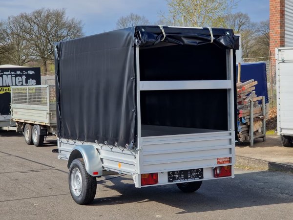 Alutrail 14 B 26.14 , 1400KG zGG, Tempo 100, 263x135x170cm, Alubordw�nde und Aluboden, mit  Hochplane , mit Tempo 100