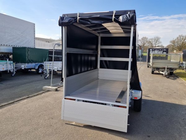 Alutrail 14 B 26.14 , 1400KG zGG, Tempo 100, 263x135x170cm, Alubordw�nde und Aluboden, mit  Hochplane , mit Tempo 100