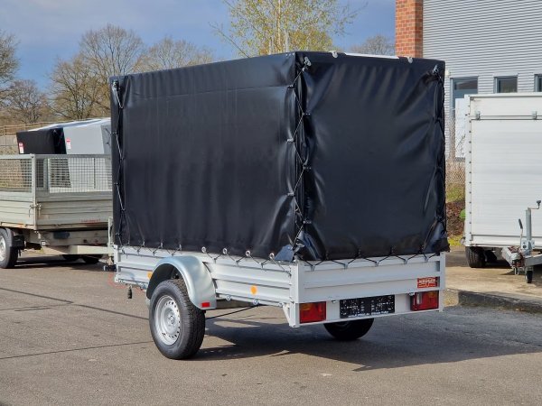 Alutrail 14 B 26.14 , 1400KG zGG, Tempo 100, 263x135x170cm, Alubordw�nde und Aluboden, mit  Hochplane , mit Tempo 100