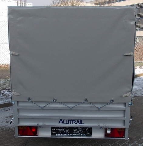 Alutrail 12B24.14 Eco-Edition mit Hochplane 135cm Innenhöhe, Tempo 100 und 2 Heckstützen