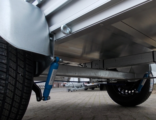 Alutrail 12 BL 22.12 mit Hochplane 130cm Innenhöhe und 2 Heckstützen