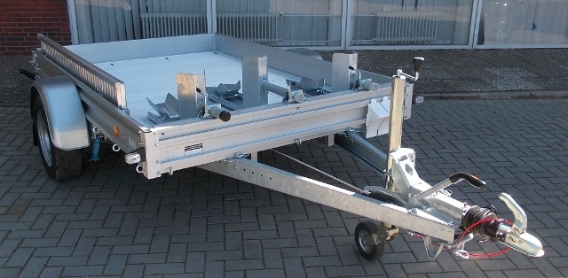 Alutrail 12 Z 26.18 mit drei speziellen Vorderradwippen und Alurampe 200x30cm