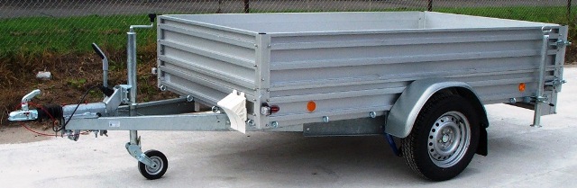 Alutrail 12 Z 26.18 mit drei speziellen Vorderradwippen und Alurampe 200x30cm