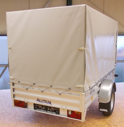Alutrail 75 U 26.14 mit grauer EcoLine Hochplane, Innenhöhe 150 cm