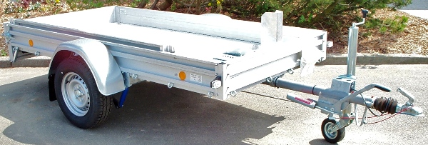 Alutrail 12 Z 26.14 mit Vorderradwippe und 400 kg Alurampe 200x30cm