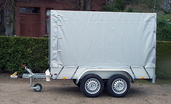 Anssems GTT 1500.251x126 R mit Profi-Hochplane 140cm, Tandem, 1500kg, 251x126x140cm