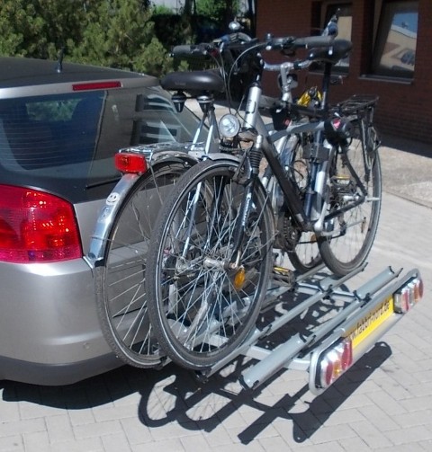 Fabbri Nr.6201945 Bici Exclusiv Deluxe 3, Heckträger für 3 Fahrräder - Montage an AHK